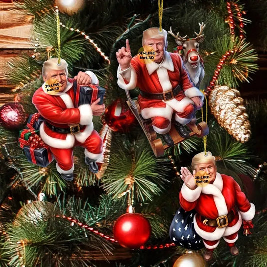 8pc Trump Ornament Set