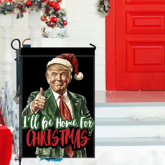 Trump Christmas Garden Flag