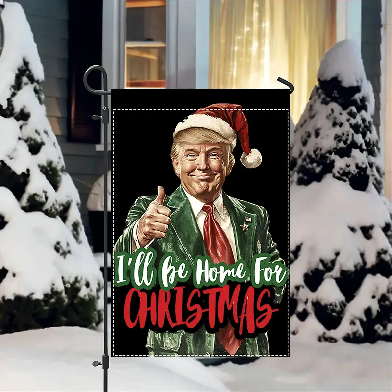 Trump Christmas Garden Flag